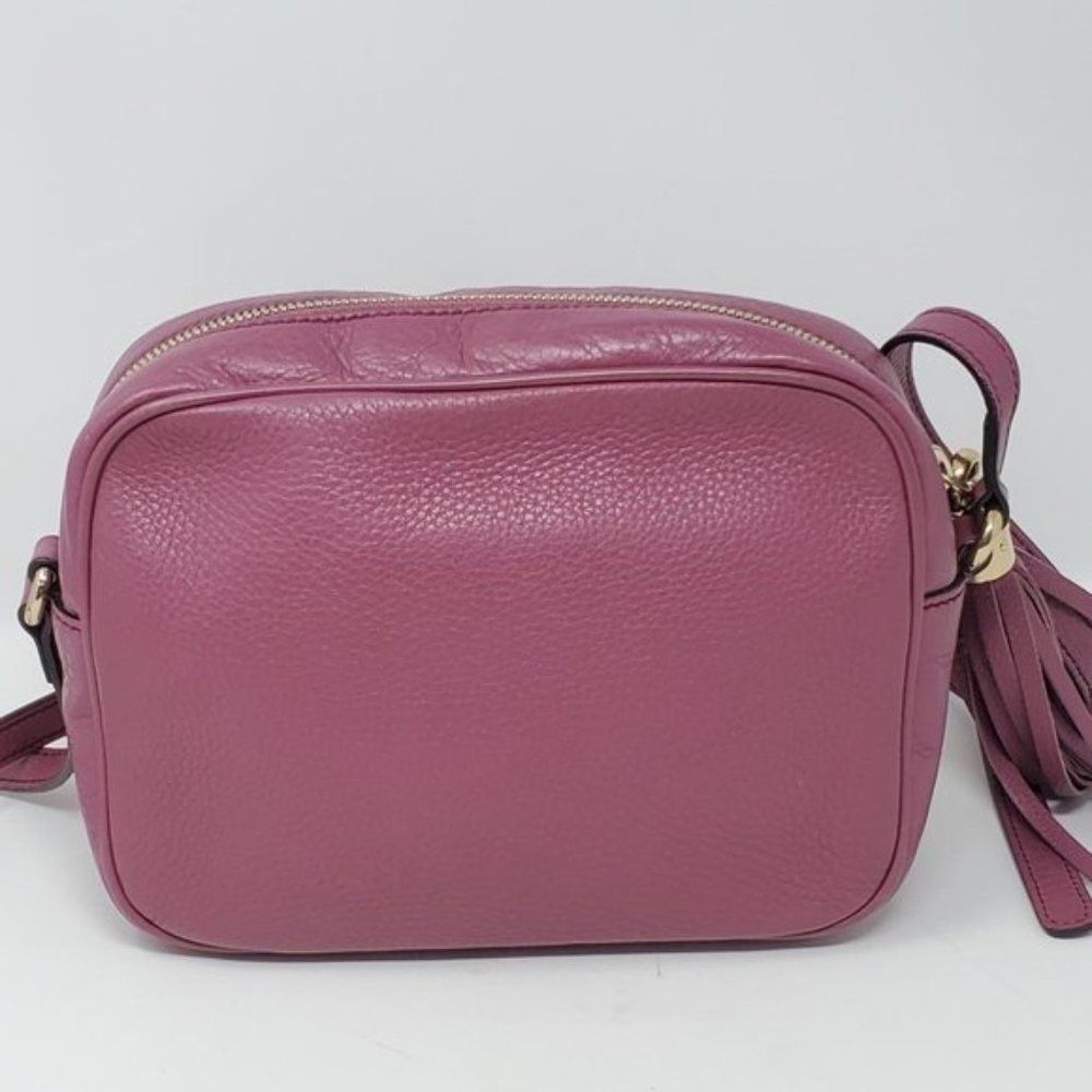 Auth Gucci Disco Camera Pink Leather Crossbody Bag - Picture 2 of 15